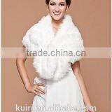 New Ivory Faux Fur Wrap Bridal Bolero Warm Shawl Women's Shrug Stole Jacket thumbnail-3