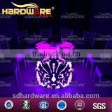 Modern Colorful Light Decorated the Acrylic Wedding Chairs and Tables