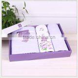 100% Cotton Gift Towel Set Packing Made in China Wholesale thumbnail-1