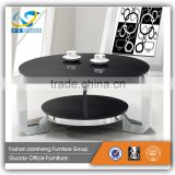 Fancy Round Tempered Glass Coffee Table CT125