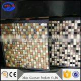 metal look glass mosaic