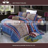 100% Cotton Reactive Printing Luxury Bedding Set thumbnail-1