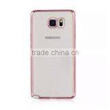 Wholesale Luxury Ultra Thin Transparent Soft Chrome Electroplating TPU Case for Samsung Galaxy Note 5 thumbnail-3