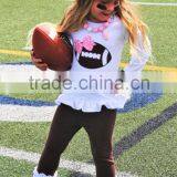 OEM Service Casual Fall Winter Cotton Polka Dot Pant Sports Boutique Outfits thumbnail-3