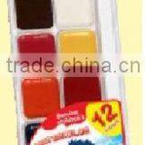 Watercolor, Watercolour, Water Color, 12 Colors With/without Brush thumbnail-1