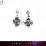 2014 Cheap Beautiful Rhinestone Cross Earrings Fashion Trendy Jewelry Earrings For Women