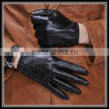 Men Genuine Leather Elastic Glove Importer