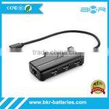 USB3.1 Type C Male to 10/100 Lan , 3x USB2.0 Port Adpater Usb c Type Connector