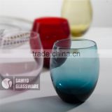 SAMYO handmade glassware fancy souvenir colored drinking glasses