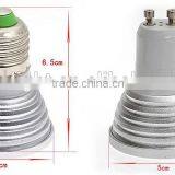E27 Led Rgb Remote Controlled Spot Light 3W MR16 GU10 With CE thumbnail-4