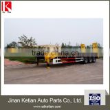 Heavy duty 60 ton to 100 tons low bed semi trailer for cargo transport