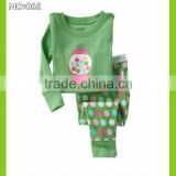 girls green night dress baby candy sleepwear kids printed pajamas children pyjamas 100% cotton long sleeve pijamas for 2-7year