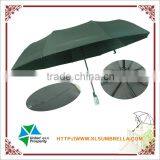 27inch Windproof Golf Folding Green Market Umbrella for Sale