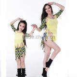 Wuchieal Modal and Printed Crystal Hemp Mother and Child Belly Dance Top and Skirt With Panty thumbnail-1
