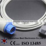 Schiller ODM/Bruker Infant SpO2 Sensor Silicon Soft Tip, Compatible With Schiller ODM/Bruker TM910-Defigard 500(M), 12pin, 3m