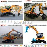 High Quality&China Cheap 8T 0.3m3 X8 Wheel Excavator for Sale With Crawler thumbnail-2