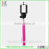 China Wholesale Smart Monopod selfie stick colorful wired monopod selfie stick