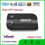 New Arrival Hybrid OTT Amlogic Quad Core S805 Dvb-t2 Android tv Box hd Receiver
