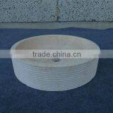 Galala Beige Marble Round Vessel Sink