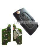 Cit-roen-R08C for Citroen 3 Button Flip Remote Key With 434mhz With "light" Button (battery on PCB)