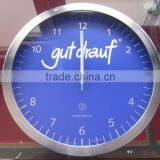 12 Inch Stainless Steel Wall Clock thumbnail-2