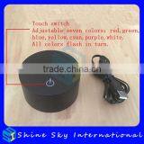 Acrylic 3D QQ Sad Expression LED Night Light Creative Stereoscopic 7 Colors Flashing Touch LED Bedside Lamp Christams Gift Light thumbnail-5