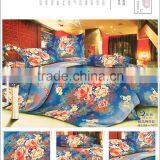 4PCS Microfiber Disperse Printing Flannel Fleece Bedding Sets