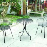 Iron Folded Garden Mesh Bistro Furniture Set thumbnail-1