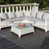 Luxury PE Rattan Large Garden Sofa Set Wicker Outdoor Furniture