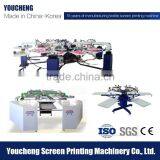 Korea Tech Automatic Oval 6 Color t Shirt Screen Printing Machines for Sale