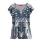 Womens Cotton Short Sleeve Printing T-shirt