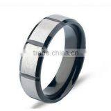 2016 Newest Design High Polished Cool Simple Stainless Steel Wedding Band Ring for Lover thumbnail-4