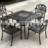 2016 Hot Selling New Design Cast Aluminum 4 Seats Square Garden Set thumbnail-1
