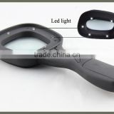 UV Light Hand Held ABS Plastic LED 2.5X Magnifier