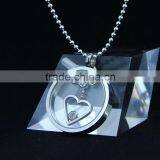 Stainless Steel Round Glass Charm Pendant for Wholesale thumbnail-5