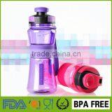 550ml Sports Pink Lid Plastic Cups Factory Water Bottle Design