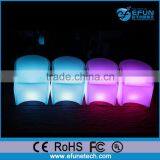 Factory Price Battery Rechargeable Waterproof Plastic Illuminated Led Light Chair