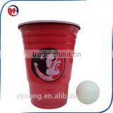 Disposable 16oz ps Plastic Blue Party Cups