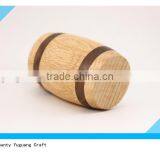 Small Pine Wooden Barrel for Packing Glass Candle Holder thumbnail-4