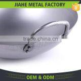 Hand Hammered 12 13 14 15 16 Inch Coating Carbon Steel Wok thumbnail-3