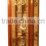 Hand Carving Wooden Display Cabinet,Luxury Decorative 4-Door Wine Cabinet, Antique Gold Painting Storage Cabinet For Living Room thumbnail-3