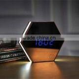 Mirror Alarm Clock Multi Function Image Digital Alarm Clock Thermometer Alarm Clock LED Mirror Nightlight Clock thumbnail-6