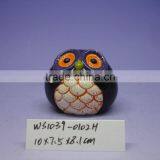 2014 New design Ceramic Owl Coin Bank for Kid