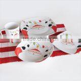 16pcs Square Shape Porcelain Dinnerware Set,pure Porcelain Square Dinner Set,square Shape Dinnerware Set With Decal thumbnail-2