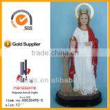 12"Resin Saint Barbara Religious Statue With Resin Base thumbnail-5