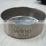 wine coster, stainless steel coaster, Cup pad, cup coaster, cup mat, metal coaster, promotional pad, promotional gift.