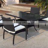 Outdoor Furniture Garden Rattan Wicker Dining Table Set thumbnail-1