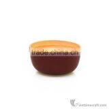 Lacquered Bamboo Salad Bowl, Spun Bamboo Bowls Safe for Health thumbnail-4