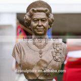 Life Size Antique Female Bust Metal Sculpture of Elizabeth thumbnail-1