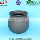BSCI Audited Factory Grey Sand Surface Antique Ceramic Flower Pots thumbnail-3